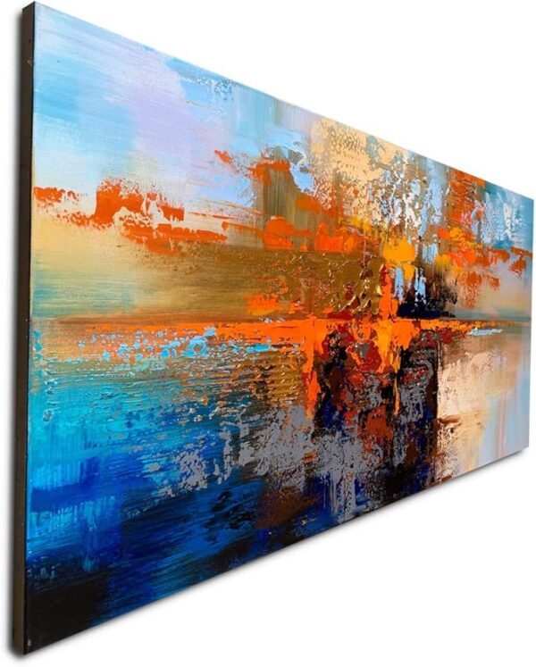 Hand Painted Abstract Oil Painting - Image 2